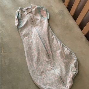 Woombie adjustable/grow with me swaddle sleep sack